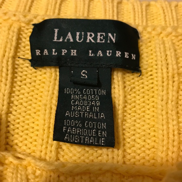 Vibrant Yellow Lauren Ralph Lauren Sweater - Picture 2 of 5